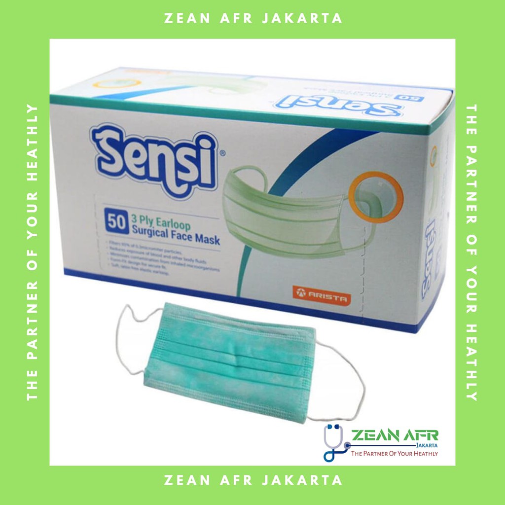 Masker Sensi / Sensi Mask 50 Pcs 3 Ply / Masker medis Murah