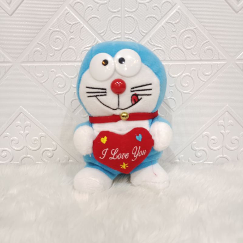 Boneka Doraemon love S/Boneka Doraemon love/Boneka Doraemon love/Boneka doraemon 20cm