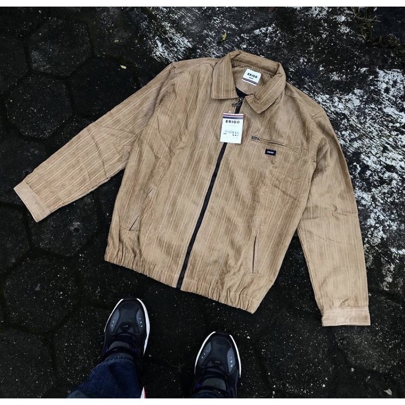 Outer Jacket Erigo Corduroy Brand New In Pack  Warna Khaki (Agak Coklat//Brown)