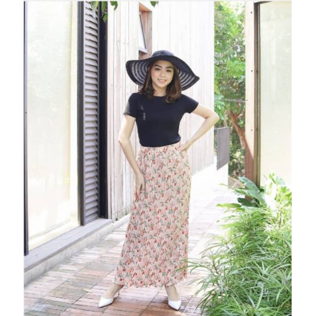 Rok panjang / rok hijab / rok motif bunga