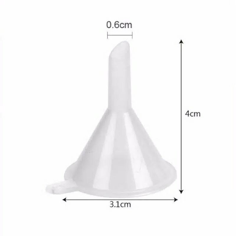 Corong Mini Plastik - Corong Parfume Oil Essential - Small Funnels