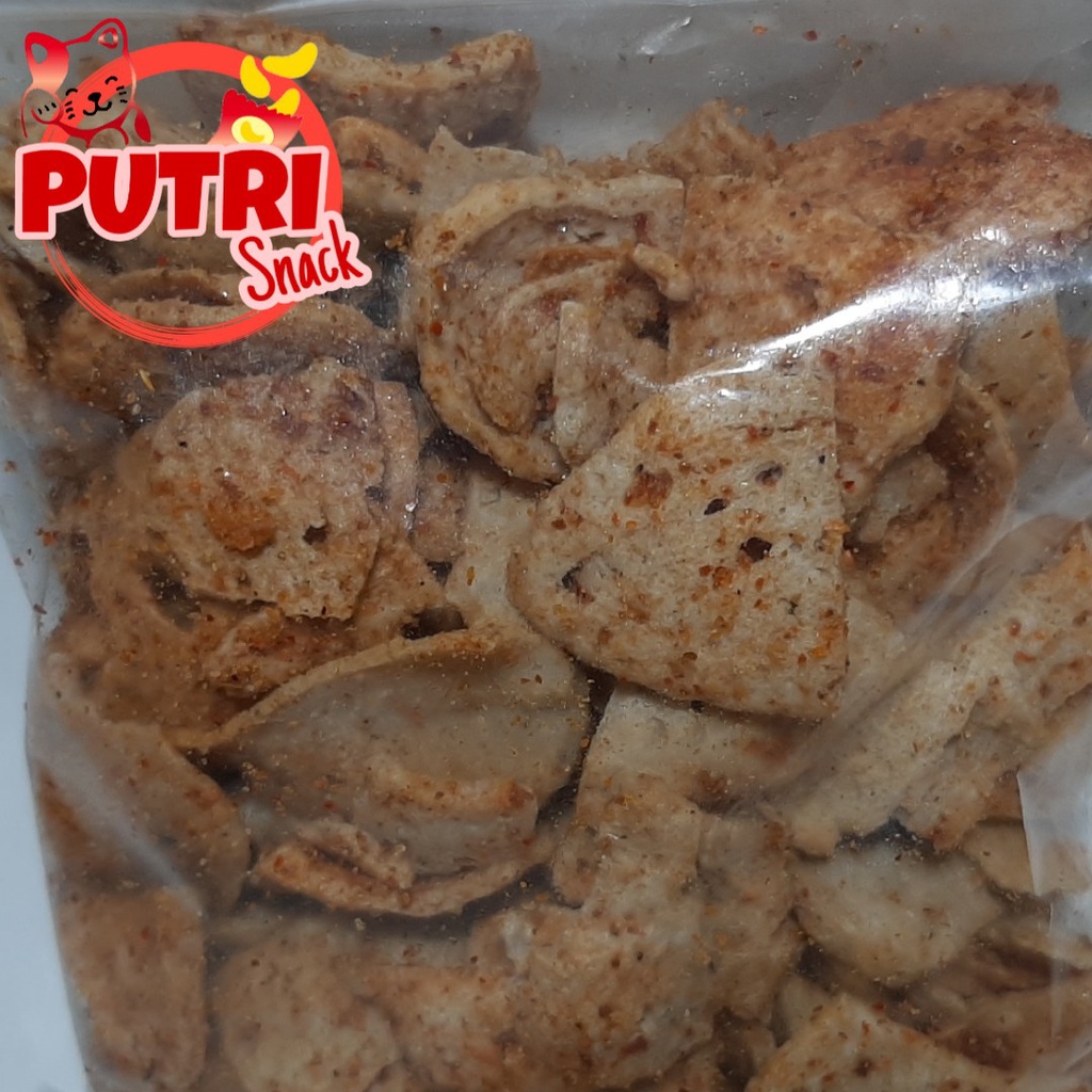 Keripik Basreng Baso Goreng 50gr+ Daun Jeruk
