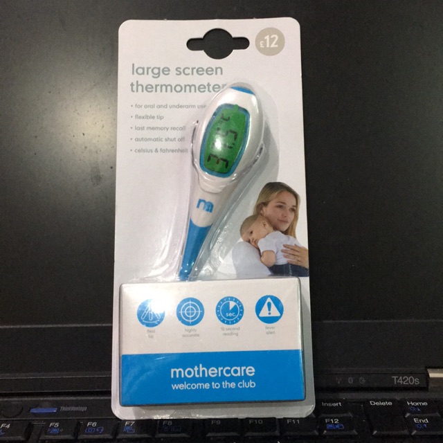 Large screen Thermometer mothercare  thermometer for oral and underarm