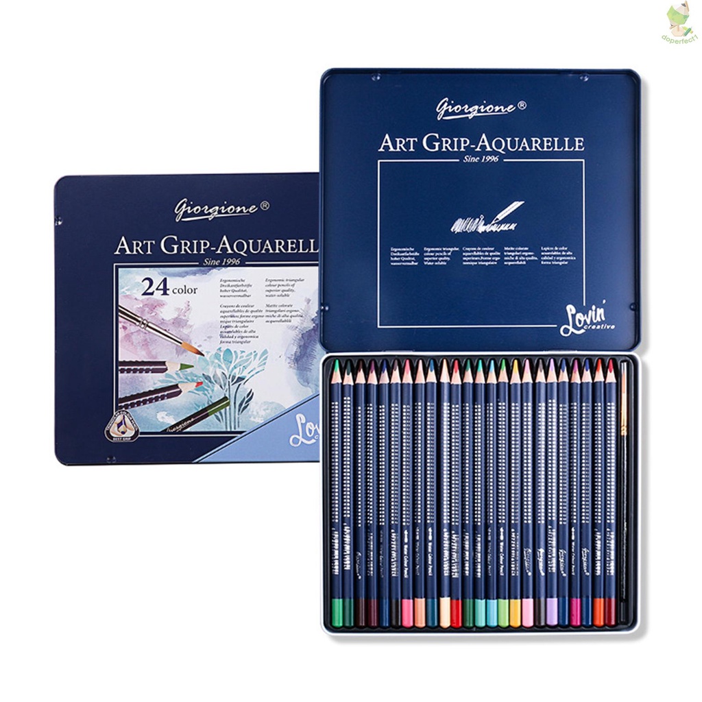 Jual 12/24/36/48/72 Professional Watercolor Pencils Set Water Soluble Colored Pencils With Brush Metal Box Water Color Pencils Art Supplies For School Students Adults Artist For Drawing Sketching Painting Coloring Books Indonesia|Shopee Indonesia