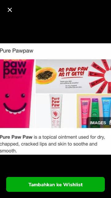 Pure paw paw Original ointment 25gr