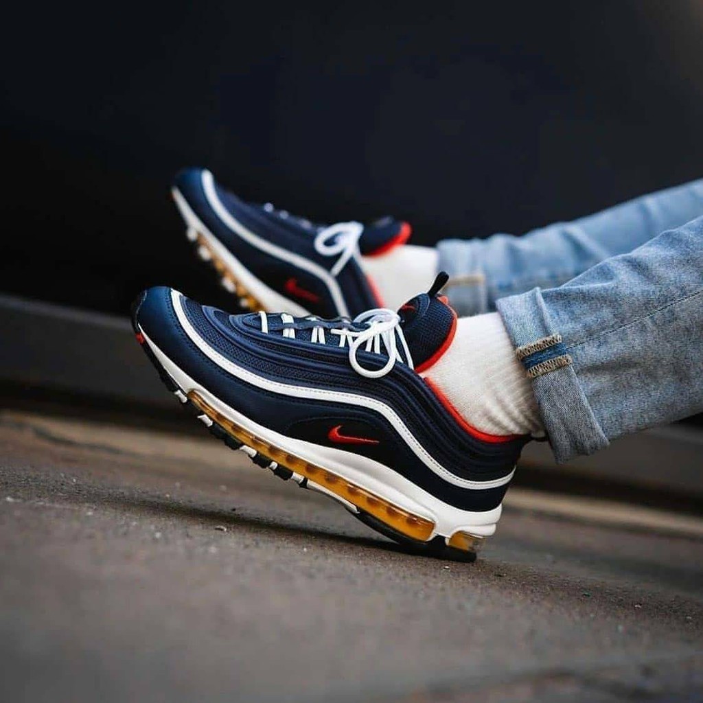 NIKE AIR MAX 97 NAVY RED PREMIUM