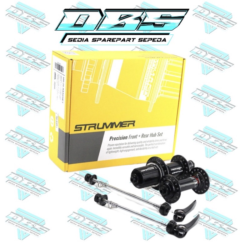 HUB FREEHUB STRUMMER HR-20 RATCHET 32HOLE BLACK FREE HUB U BRAKE BALAP