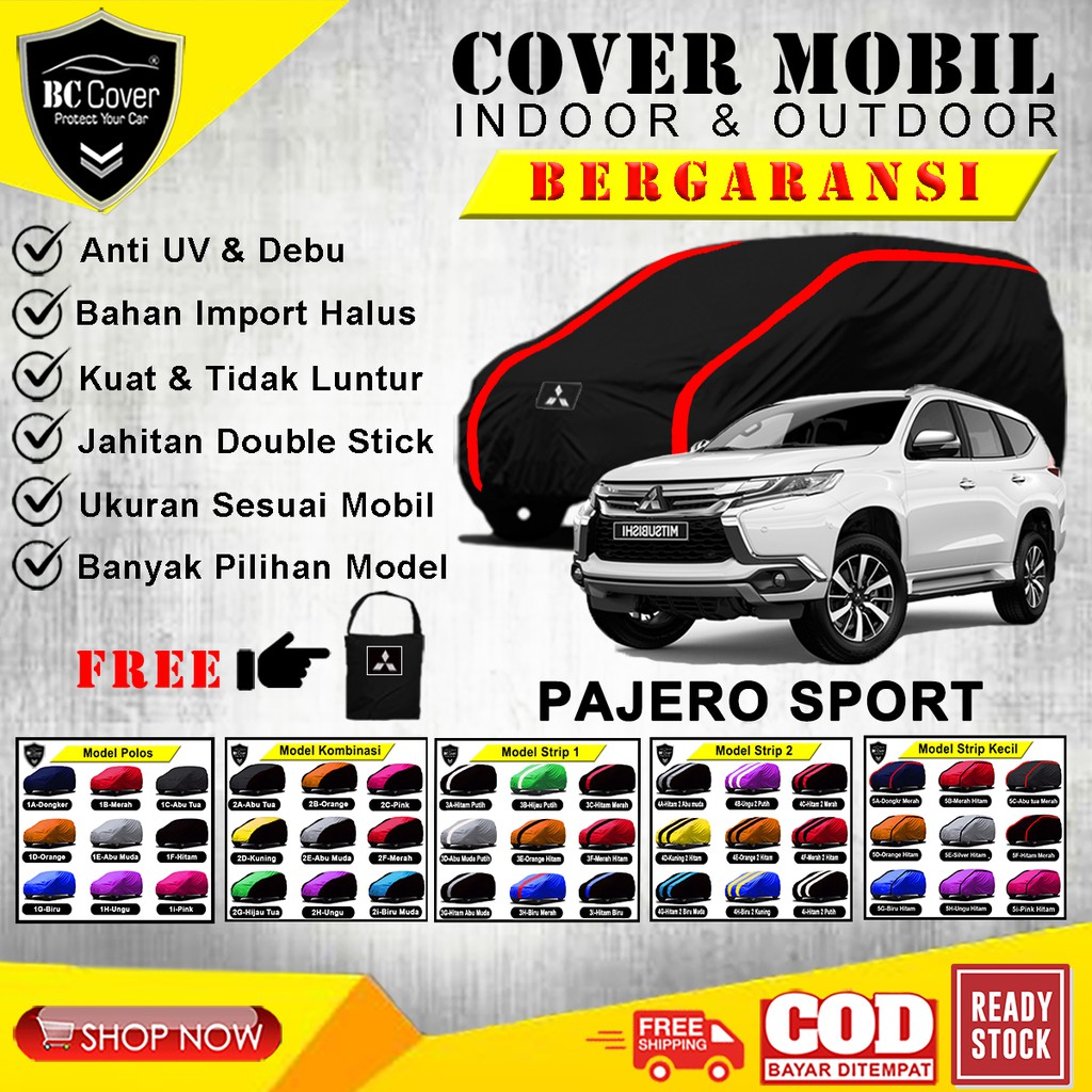 Body Cover Mobil Pajero Sport Dakar / Sarung Mitsubishi Pajero Sport Selimut Penutup Tutup Mantel Mobil Pajero Dakar Outdoor