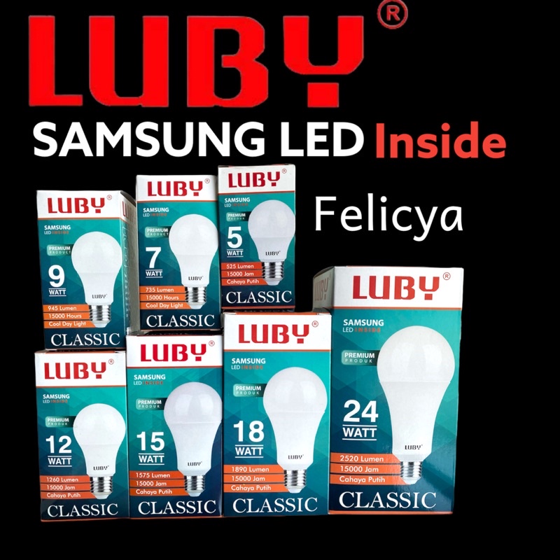 LAMPU LED LUBY CLASSIC PREMIUM PRODUK (COOL DAY WHITE)