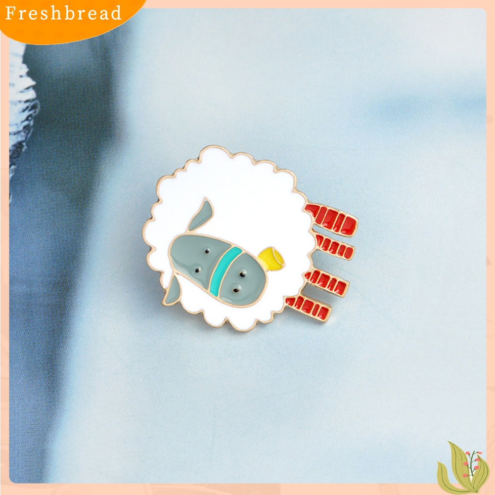 [ TERLARIS]Cute Cartoon Sheep Enamel Brooch Pin Badge Women Jewelry Decor Clothes Accessory