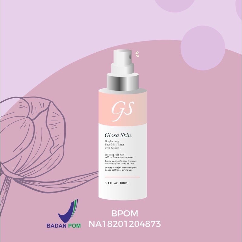 [BPOM] READY GLOSA SKIN BRIGHTENING FACE MIST TONER