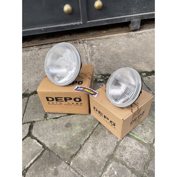Reflektor Depo h4 Lampu Depan Depo 5,75 inch H4 Original Import Taiwan