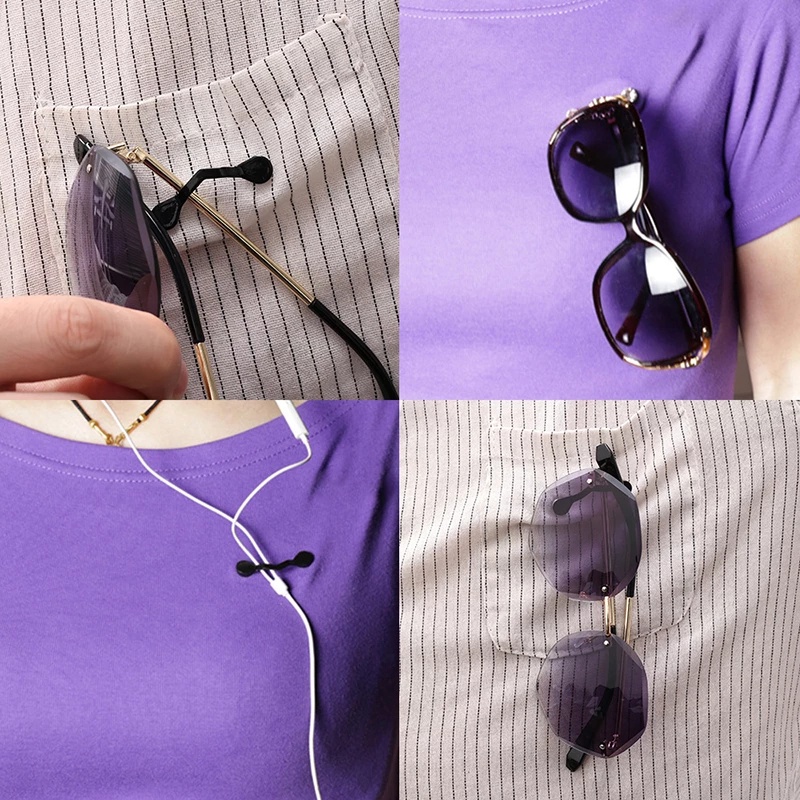 Headphone Portable Pengait Lensa Kacamata Gantungan Holder Klip Pakaian Klip Gesper Garis Klip Kacamata Multifungsi