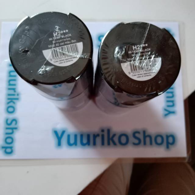 

Pilok Samurai Cat samurai paint H2 Hi-Tamp Black pylok pilox cat semprot hitam tahan panas