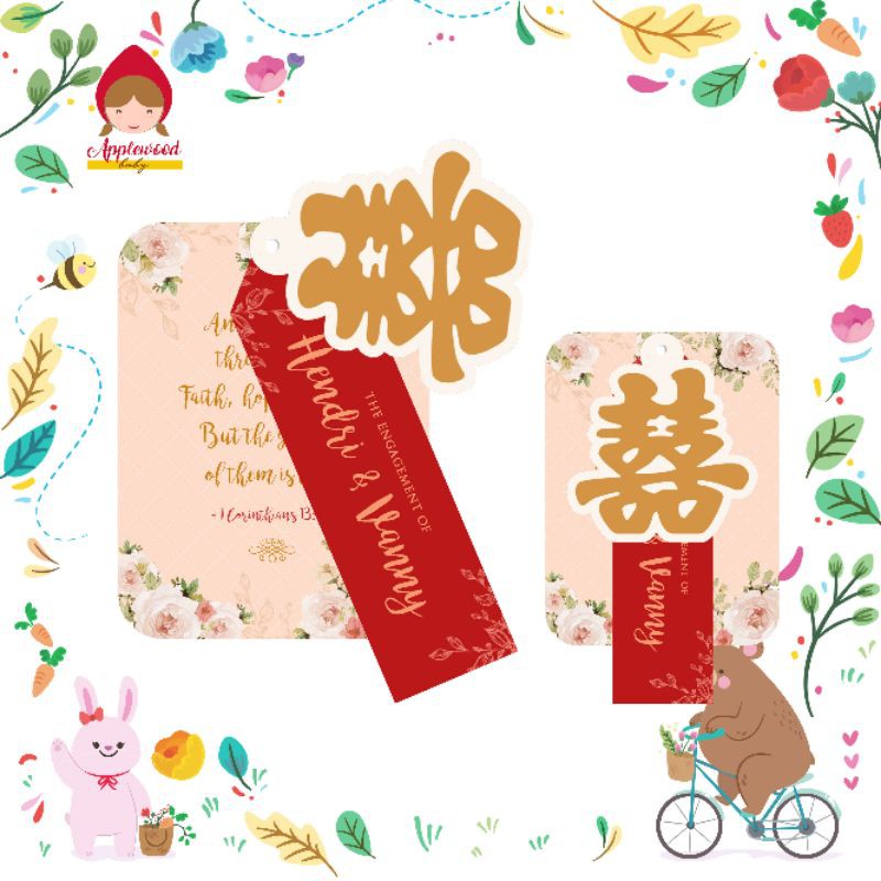 

Label Tag Souvenir Hampers Engagement Natal Christmas CNY Imlek New Year Idul Fitri Ramadhan Custom