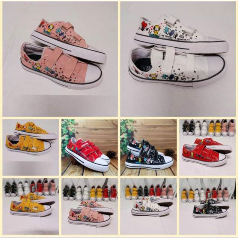 sepatu Converse baby anak anak sablon BTS
