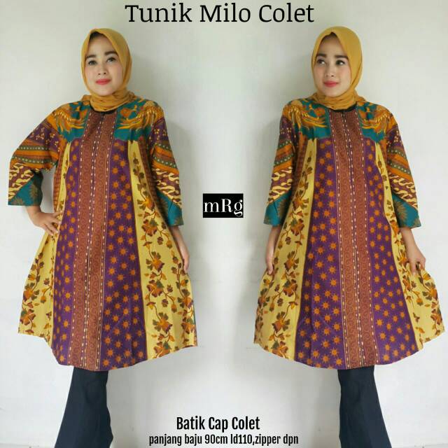  TUNIK BATIK MUSLIM MODERN TUNIK BATIK PREMIUM ELEGAN 