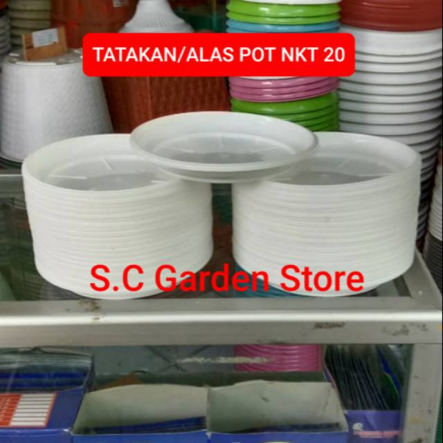 ALAS POT TATAKAN POT NKT POLOS 20 WARNA PUTIH Shopee ALAS POT TATAKAN POT NKT POLOS 20 WARNA PUTIH Shopee