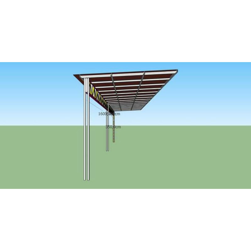 baja ringan kanopi atap alderon