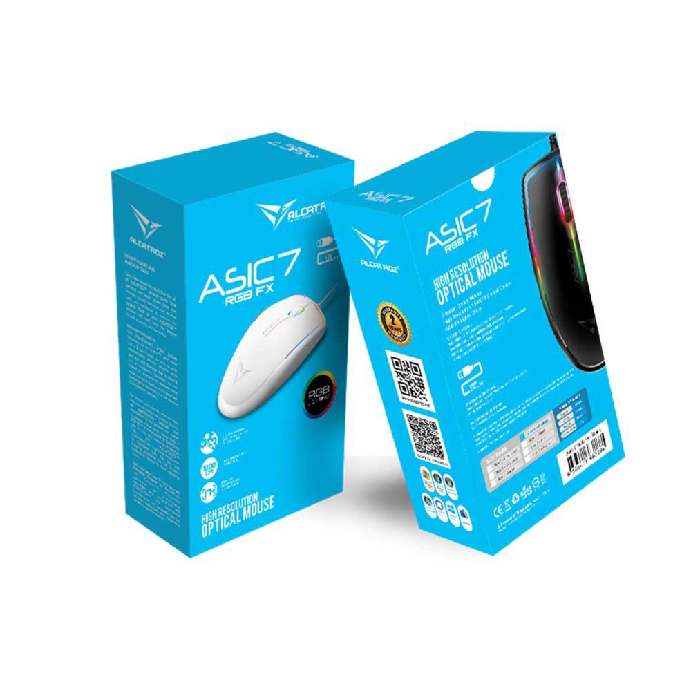 [EXCLUSIVE DI SHOPEE] Alcatroz Asic 7 RGB FX High Performance USB Mouse 1000cpi