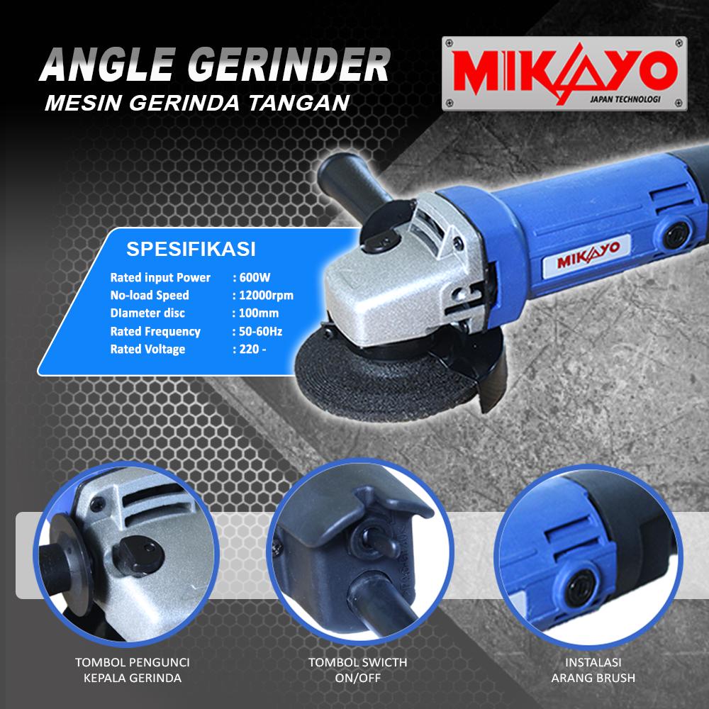 KHUSUS HARI INI PROMO PAKET TUKANG KAYU!!! (4 ITEM) Mesin Grinda  + Mesin Bor 10mm  + circular saw  + planer Mikayo