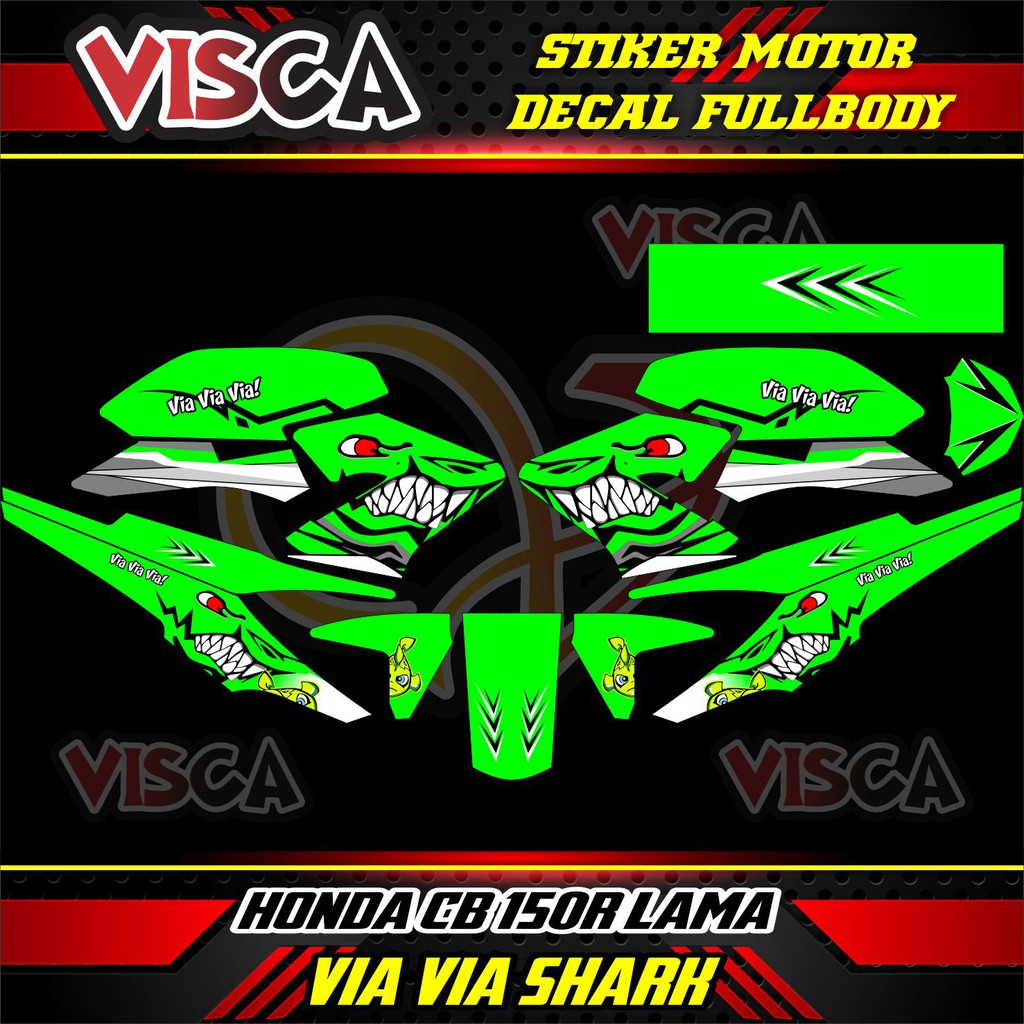 DECAL MOTOR CB 150R NEW DECAL STIKER CB 150R DECAL STICKER CB 150R STIKER DECAL CB 150R HIJAU
