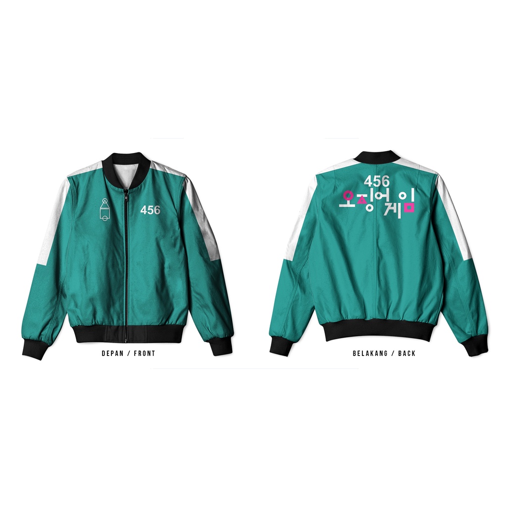 Utamamedia - Jaket Bomber SQUID GAME / Jaket SQUID GAME Pria / JAKET SQUID GAME Korea