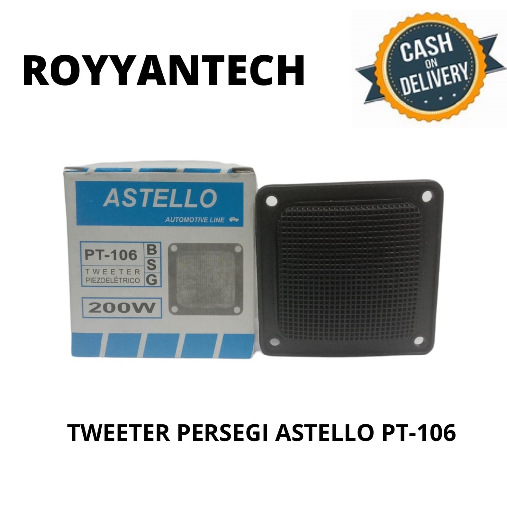 TWEETER PERSEGI ASTELLO PT-106 AUTOMATIVE LINE TWITER PIEZOELECTRICO KOTAK