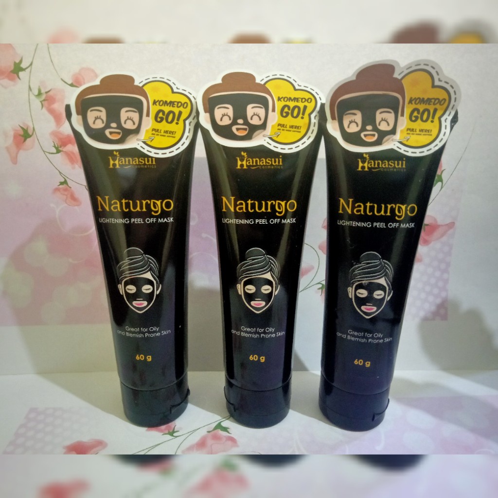 [ORI] MASKER NATURGO HANASUI TUBE NATURGO LIGHTENING PEEL OFF MASK AMPUH MENGANGKAT KOMEDO 60 GRAM