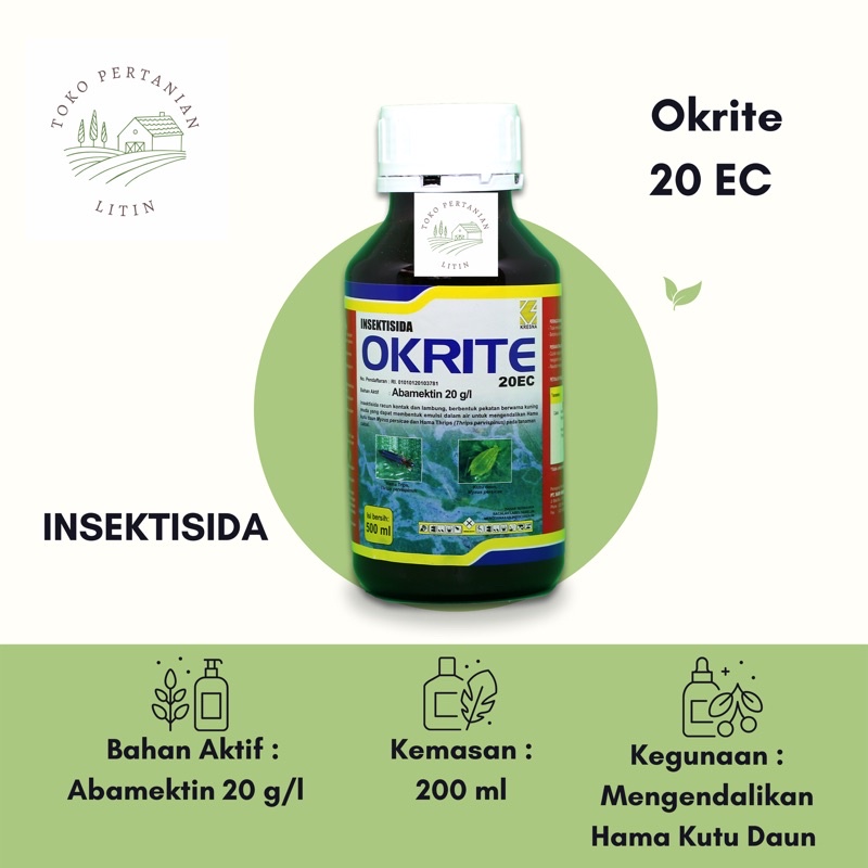 Okrite 20 EC - 200 ml ( Insektisida ) Pembasmi Kutu Daun Tanaman Cabai