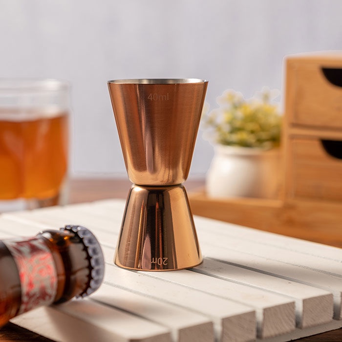 Otten - Cocktail Jigger Alat Takar 20/40ml (Copper)-1