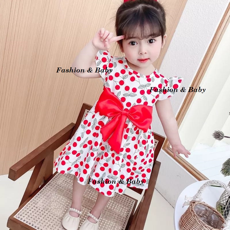 Dress anak CERRY Pita CERRY 0-2th ( SNI ) premium