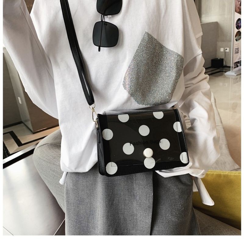 Medan Termurah/Tas selempang mini polkadot import