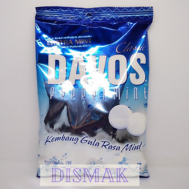 

DISKON BRANDS FESTIVAL Permen Davos Kantong Biru (rasa Extra MINT)