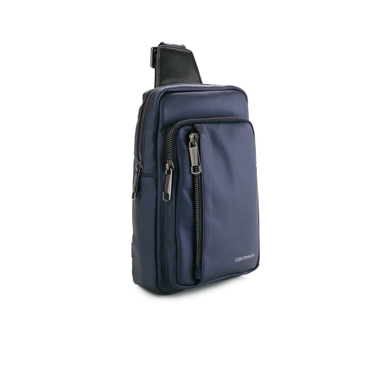 TAS SELEMPANG DADA/BADAN PRIA OBERMAIN SLING CHEST/BODY BAG ORIGINAL ORIGINAL BIRU NAVY BLUE OM052