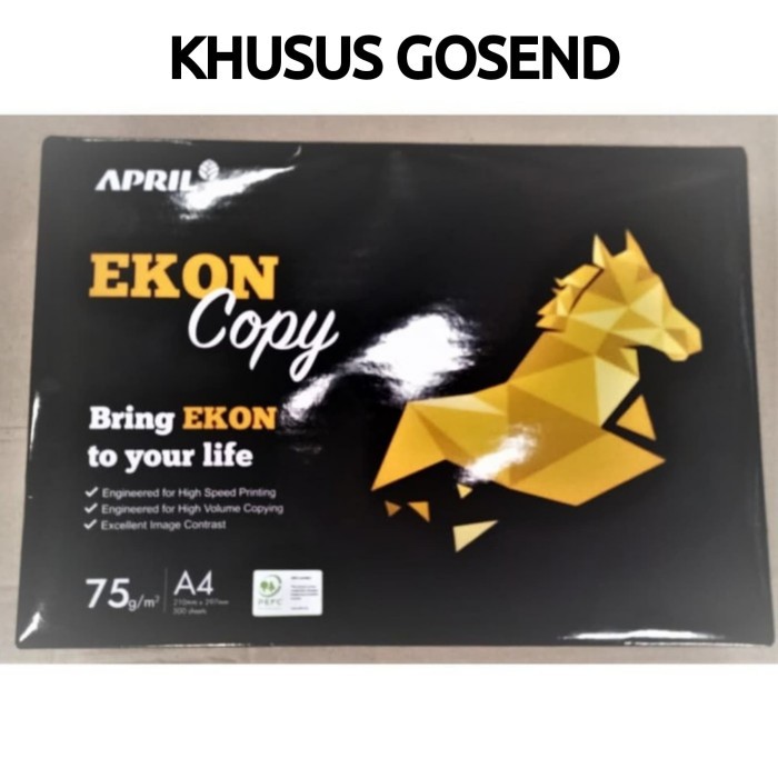 Kertas HVS A4 75gram EKON/Kertas Fotocopy A475gr EKON/Office Paper