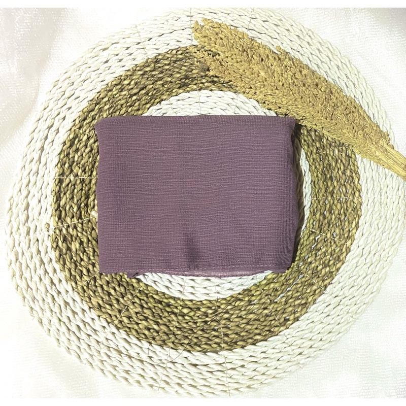 Jilbab segi empat Cornskin Premium Jahit Tepi/ Jilbab Serat Jagung / CORNSKIN-Dusty Taro