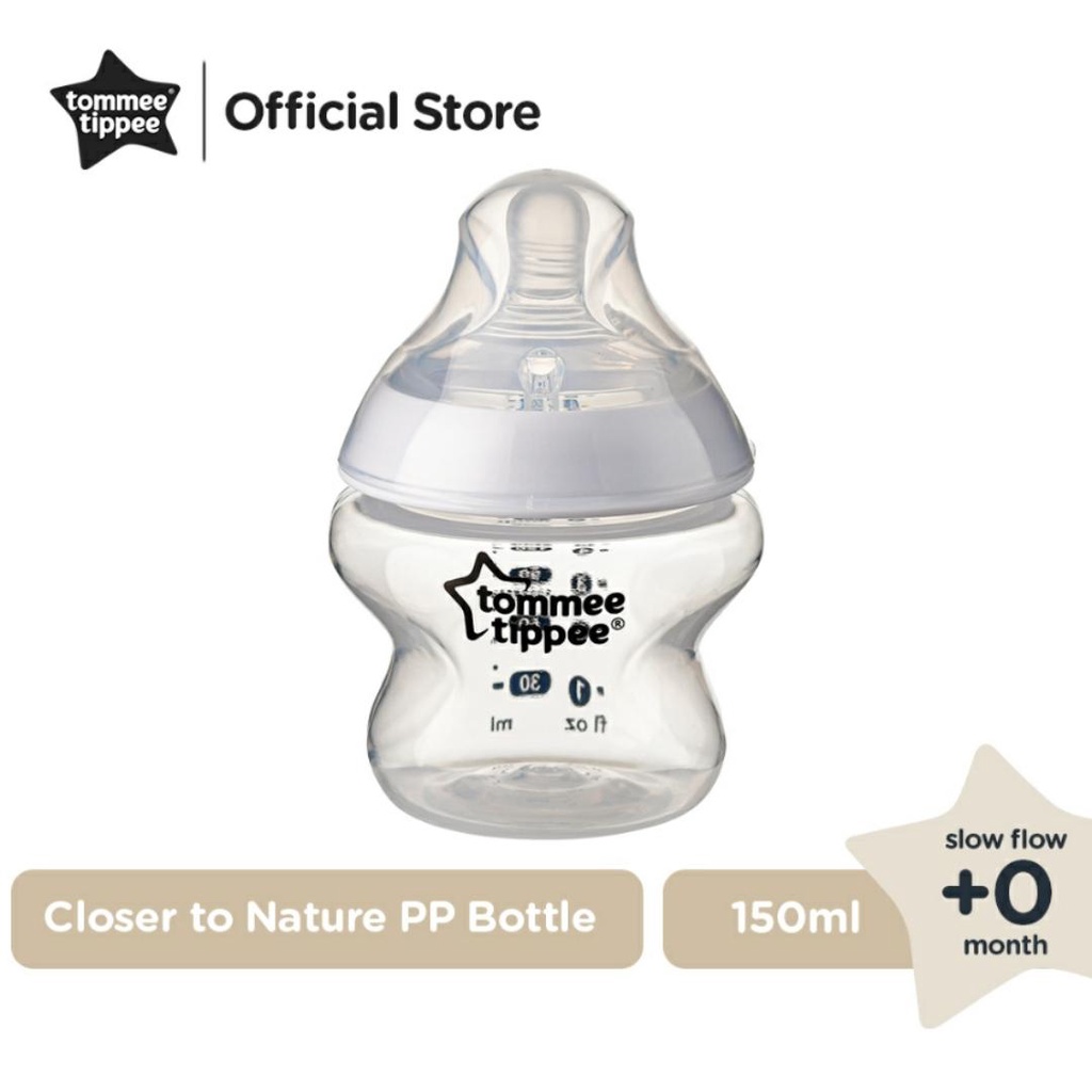 TOMMEE TIPPEE BOTOL PP CLOSE TO NATURE CLEAR / BOTOL SUSU BAYI