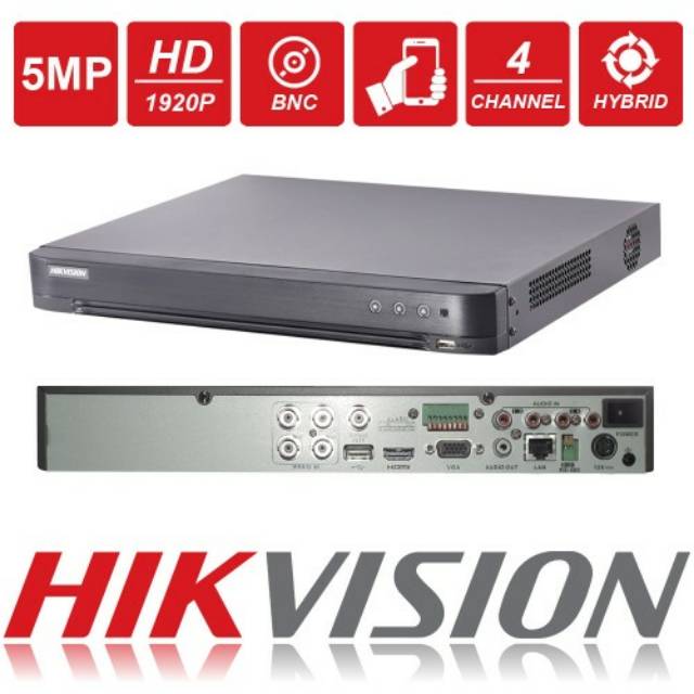 Dvr hikvision ds-7204huhi-k1 4ch 5mp Hikvision ds7204huhi k1