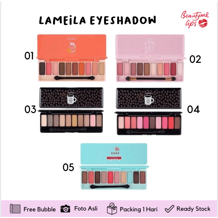 LAMEILA PLAY COLOR EYES EYESHADOW 12 COLORS PLAY COLOR EYES 12 COLOR / PERONA MATA