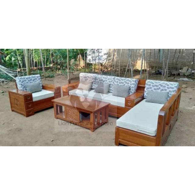 Kursi Tamu Jati Jumbo