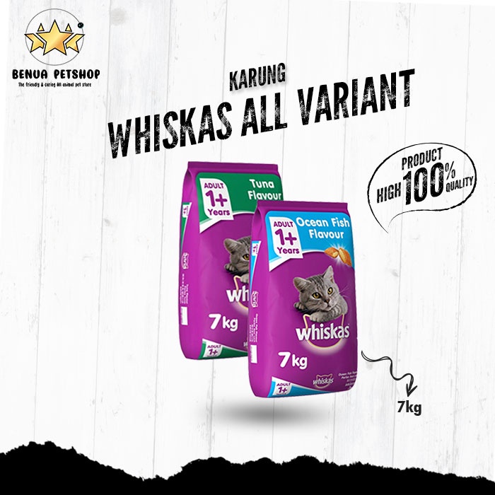 Makanan Kucing kering murah WHISKAS 7kg All Varian