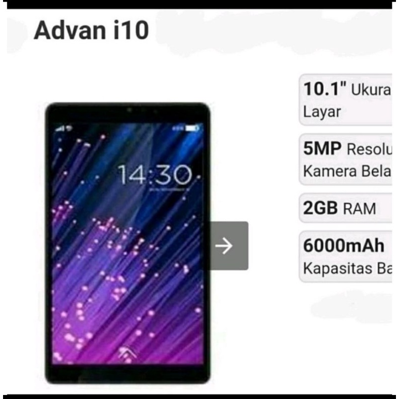 advan tab i10 ANTI GORES LAYAR hidrogel tpu