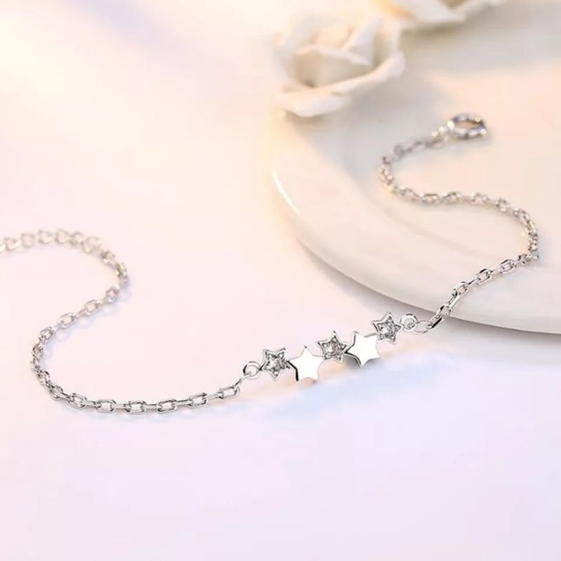 GELANG STAR 925 STERLING SILVER IMPORT KUALITAS TINGGI