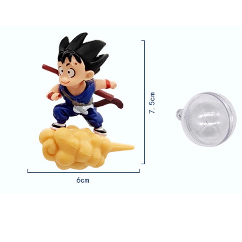 2022 Action Figure Son-Goku on Somersault Cloud Model Mengambang Untuk Dekorasi Akuarium Ikan