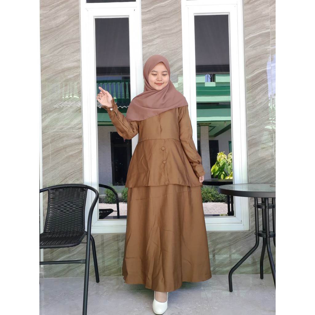 Gamis Dinas Terbaru/ Gamis Dinas PNS/ Gamis Balotelli Adriyana