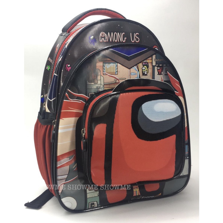 Tas Ransel Anak Sekolah PAUD- TK  Karakter 3D SPIDERMAN , 3 Ruang