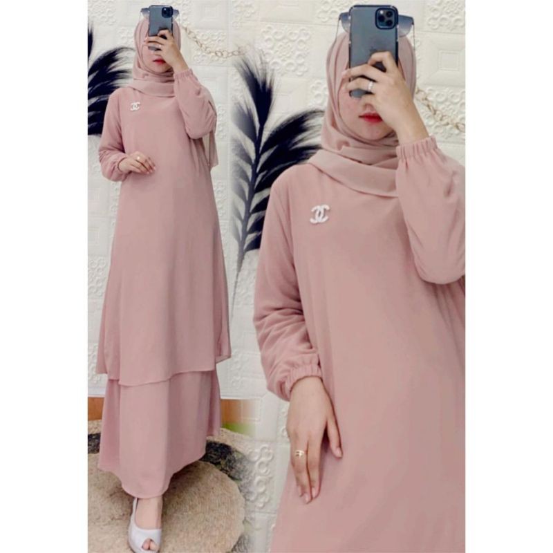 gamis malaysia polos by famys