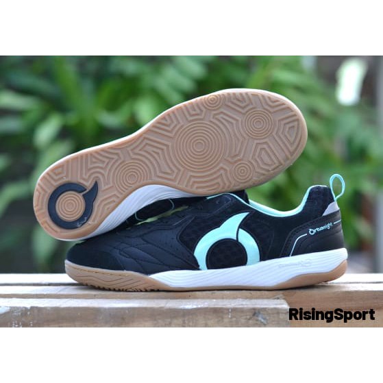 RISING SPORT - SEPATU FUTSAL ORTUS JOGOSALA RAMPAGE Spring Black/Mint