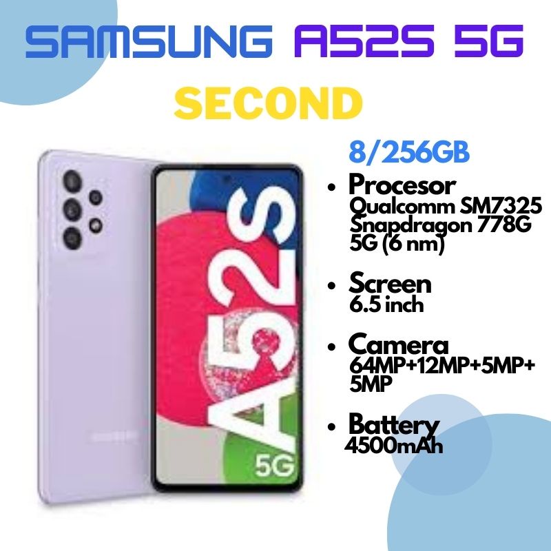 Samsung A52s 5G Second 8GB/256GB Awesome Violet Mulus